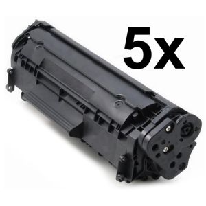 Toner HP Q2612A (12A), ötös csomagolás, fekete (black), alternatív