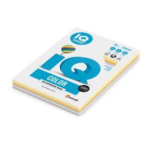Színes papír IQ color 5x50 mix trendi színek, A4, 80g