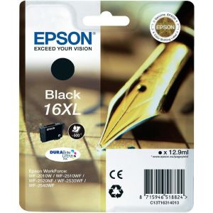 Epson T1631 (16XL) tintapatron, fekete (black), eredeti