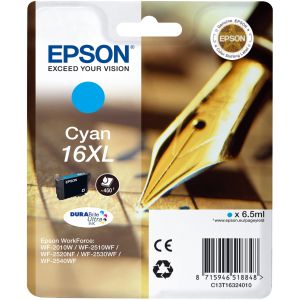 Epson T1632 (16XL) tintapatron, azúr (cyan), eredeti