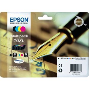 Epson T1636 (16XL), CMYK, négyes csomagolás tintapatron, többszínű, eredeti