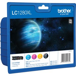 Brother LC1280XL VALBP, CMYK, négyes csomagolás tintapatron, többszínű, eredeti