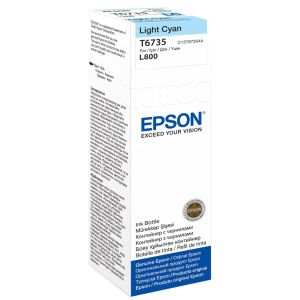 Epson T6735 tintapatron, világos azurkék (light cyan), eredeti