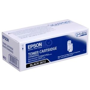 Toner Epson C13S050672 (C1700, C1750), fekete (black), eredeti