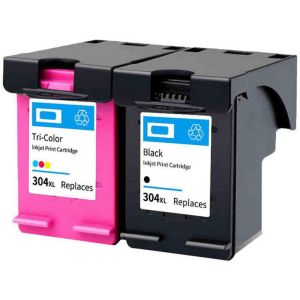 HP 304 XL, kettős csomagolás, fekete, szín tintapatron, többszínű, alternatív