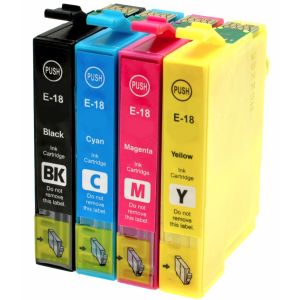 Epson T1806 (18), CMYK, négyes csomagolás tintapatron, többszínű, alternatív