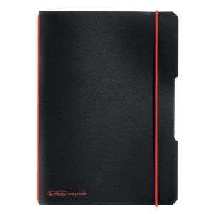 Notebook Herlitz my.book Flex A5 40 lap négyzet PP fekete