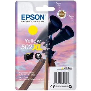 Epson 502 XL, C13T02W44010 tintapatron, sárga (yellow), eredeti