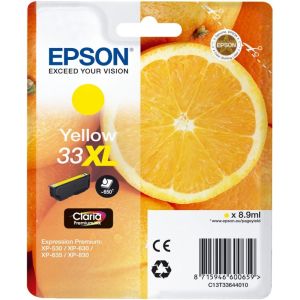 Epson T3364 (33XL) tintapatron, sárga (yellow), eredeti