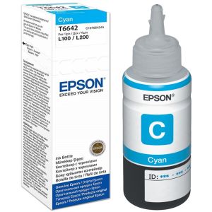 Epson T6642 tintapatron, azúr (cyan), eredeti