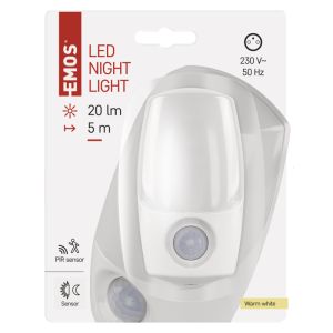 EMOS LED Éjszakai lámpa P3318, PIR + éjszakai érzékelő 1456000150