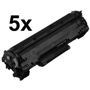 Toner Canon 728, CRG-728, ötös csomagolás, fekete (black), alternatív