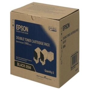 Toner Epson C13S050594 (C3900), kettős csomagolás, fekete (black), eredeti