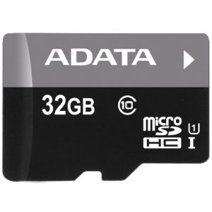Adata/micro SD/32GB/50MBps/UHS-I U1 / Class 10/+ adapter AUSDH32GUICL10-RA1
