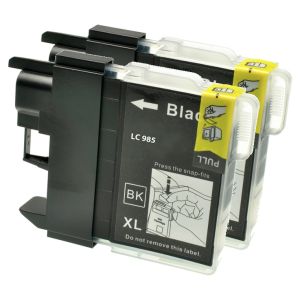 Brother LC985BKBP2, kettős csomagolás tintapatron, fekete (black), alternatív