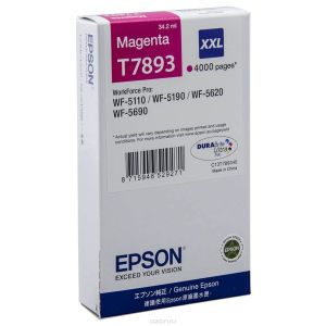 Epson T7893 tintapatron, bíborvörös (magenta), eredeti