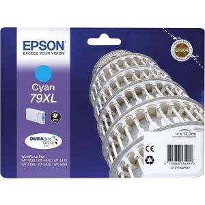 Epson T7902 (79XL) tintapatron, azúr (cyan), eredeti