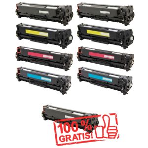 Toner 2 x HP CE410X, CE411A, CE412A, CE413A (305A) + CE410X INGYENES, többszínű, alternatív