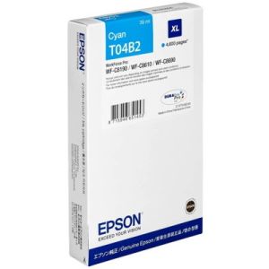 Epson T04B2 XL, C13T04B240 tintapatron, azúr (cyan), eredeti