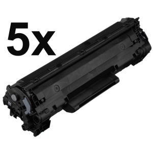 Toner 5 x HP CE278A (78A), ötös csomagolás, fekete (black), alternatív