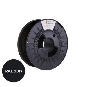 Nyomdafüzér (filament) C-TECH PREMIUM LINE, ABS, szállítási fekete, RAL9017, 1,75 mm, 1 kg 3DF-P-ABS1.75-9017
