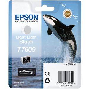 Epson T7609 tintapatron, világos fekete (light black), eredeti