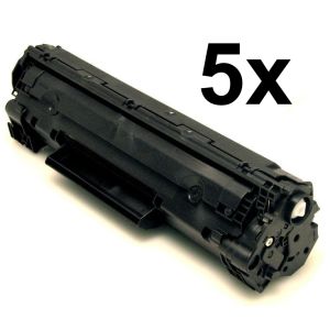 Toner Canon 725, CRG-725, ötös csomagolás, fekete (black), alternatív