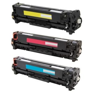 Toner Canon 718, CRG-718, CMY, hármas csomagolás, többszínű, alternatív
