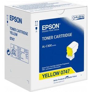 Toner Epson C13S050747 (AL-C300), sárga (yellow), eredeti