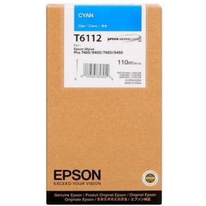 Epson T6112 tintapatron, azúr (cyan), eredeti