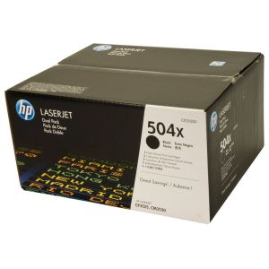 Toner HP CE250XD (504X), kettős csomagolás, fekete (black), eredeti