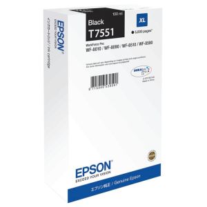 Epson T7551 XL tintapatron, fekete (black), eredeti
