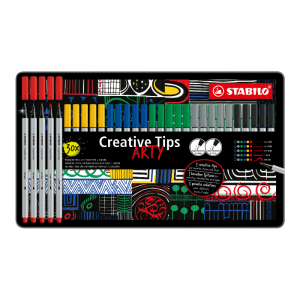 Kreatív készlet STABILO Creative Tips CLASSIC (6 különböző színben) 30 db-os készlet dobozban