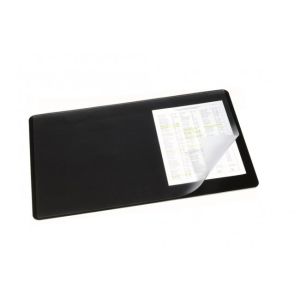 TARTÓS asztalszőnyeg átlátszó fóliával 40x53cm fekete