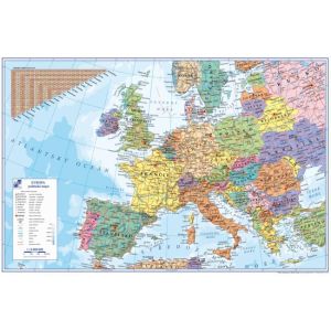 KARTON PP asztali szőnyeg Európa térképpel 40x60cm