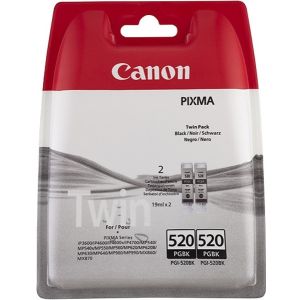 Canon PGI-520PGBK, kettős csomagolás tintapatron, fekete (black), eredeti