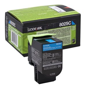 Toner Lexmark 802SC, 80C2SC0 (CX310, CX410, CX510), azúr (cyan), eredeti