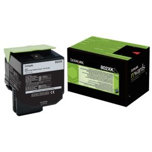 Toner Lexmark 802XK, 80C2XK0 (CX510), fekete (black), eredeti