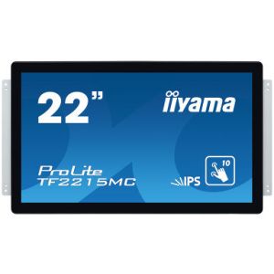 22" iiyama TF2215MC-B2: IPS, FullHD, kapacitív, 10P, 350 cd / m2, VGA, DP, HDMI, fekete TF2215MC-B2