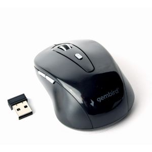 Gembird/Utazás/Optikai/Vezeték nélküli USB/fekete MUSW-6B-01