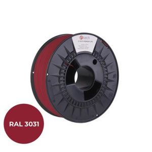 Nyomdafűző (szálas) C-TECH PREMIUM LINE, PETG, keleti piros, RAL3031, 1,75 mm, 1 kg 3DF-P-PETG1.75-3031