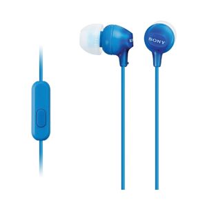 SONY fejhallgató MDR-EX15AP, kihangosító, kék MDREX15APLI.CE7