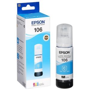 Epson 106, C13T00R240 tintapatron, azúr (cyan), eredeti