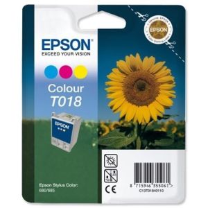 Epson T018 tintapatron, színes (tricolor), eredeti