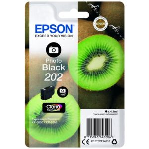 Epson 202 tintapatron, fotó fekete (photo black), eredeti