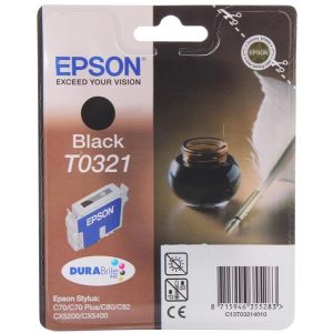 Epson T0321 tintapatron, fekete (black), eredeti