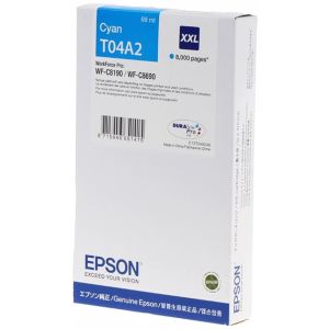 Epson T04A2 XXL, C13T04A240 tintapatron, azúr (cyan), eredeti