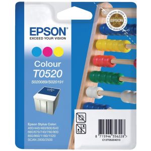 Epson T0520 tintapatron, színes (tricolor), eredeti