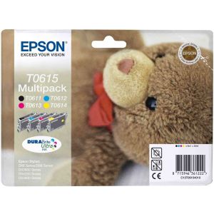 Epson T0615, CMYK, négyes csomagolás tintapatron, többszínű, eredeti