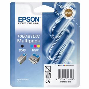 Epson T066 + T067, kettős csomagolás tintapatron, többszínű, eredeti